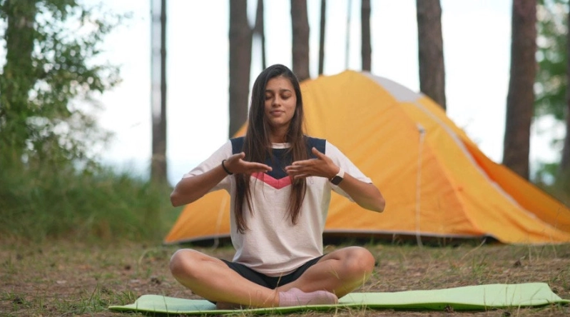 camping for stress relief