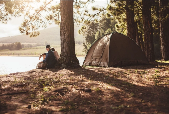 camping for stress relief