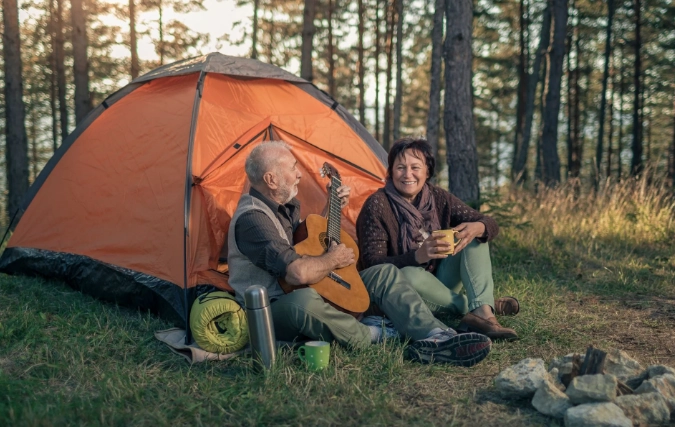 camping for stress relief