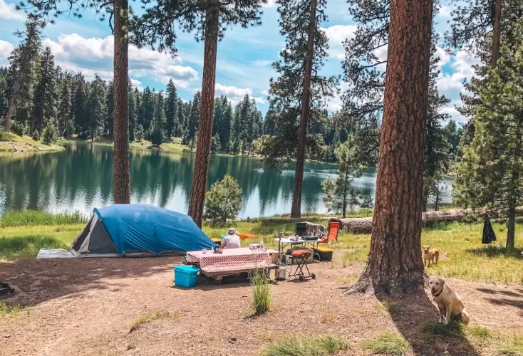 camping in hot weather