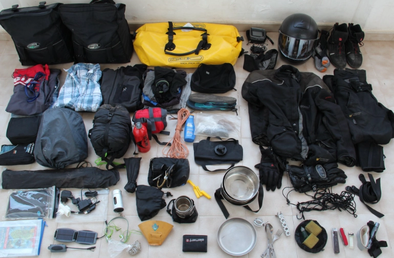 lightweight motorcycle camping gear