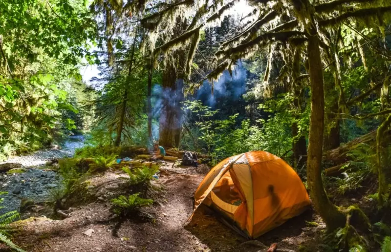 Washington state lake camping