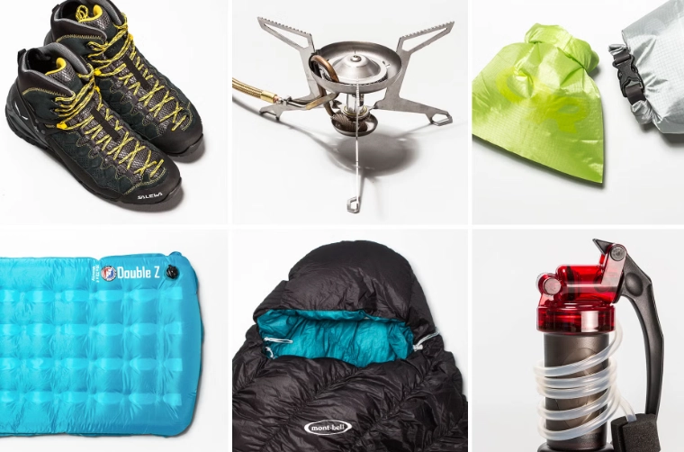 wilderness camping equipment