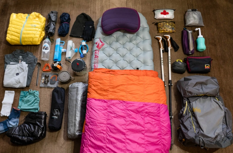 wilderness camping equipment