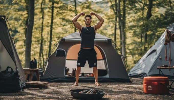 outdoor exercise while camping outdoor exercise while camping