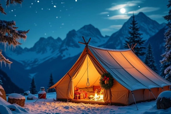 snow camping locations