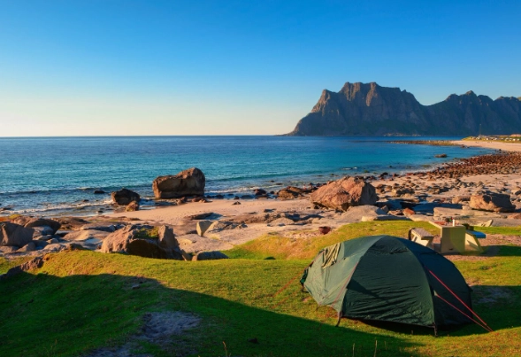 remote island camping
