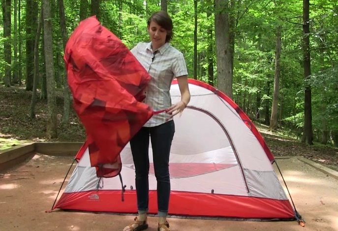 how to set up a tent