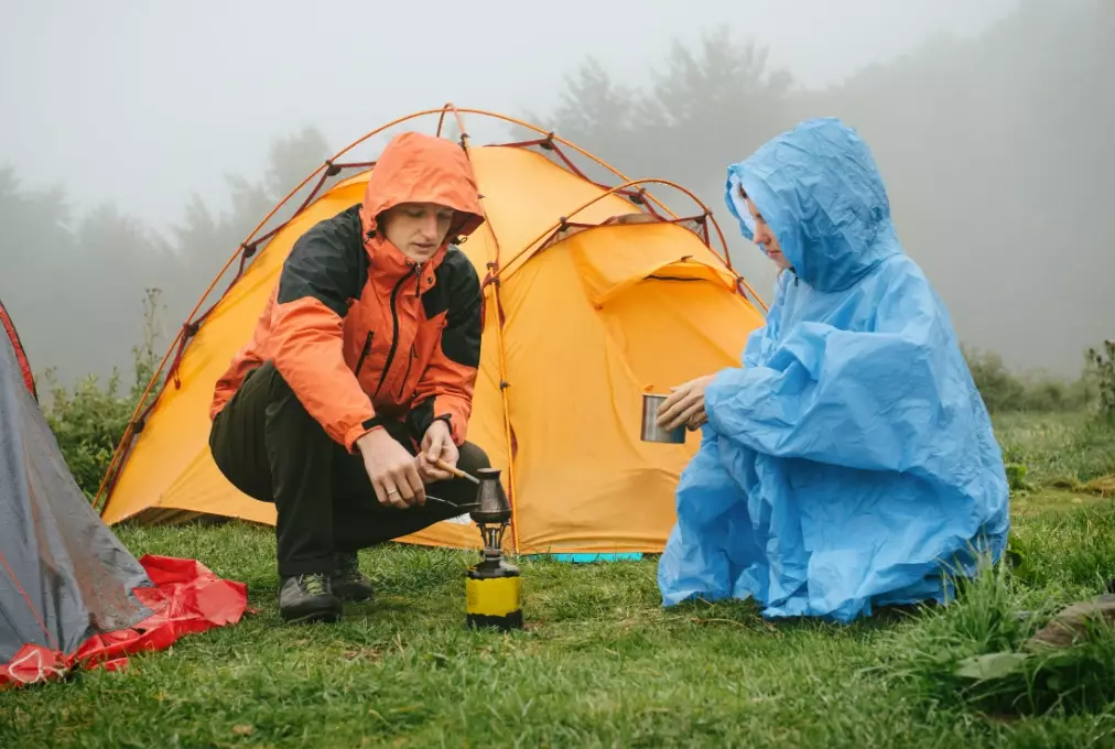 rain camping tips