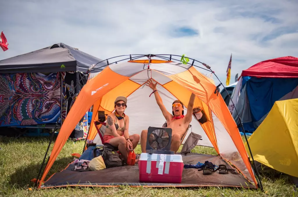 music festival camping