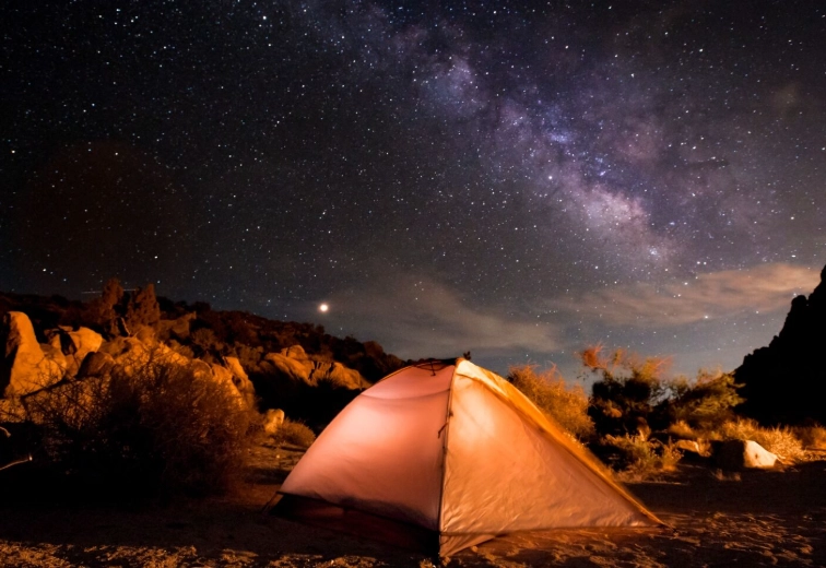 stargazing camping