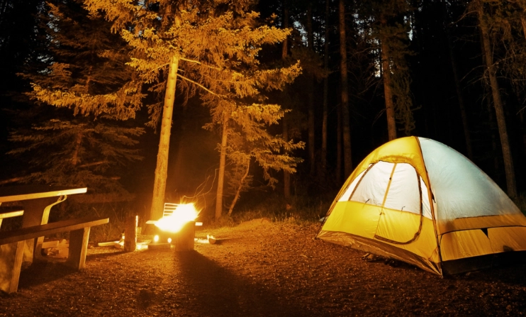 landscape photography camping