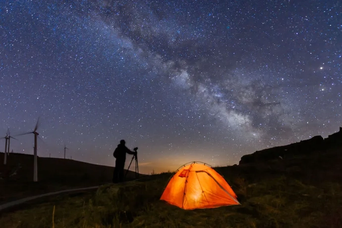 stargazing camping