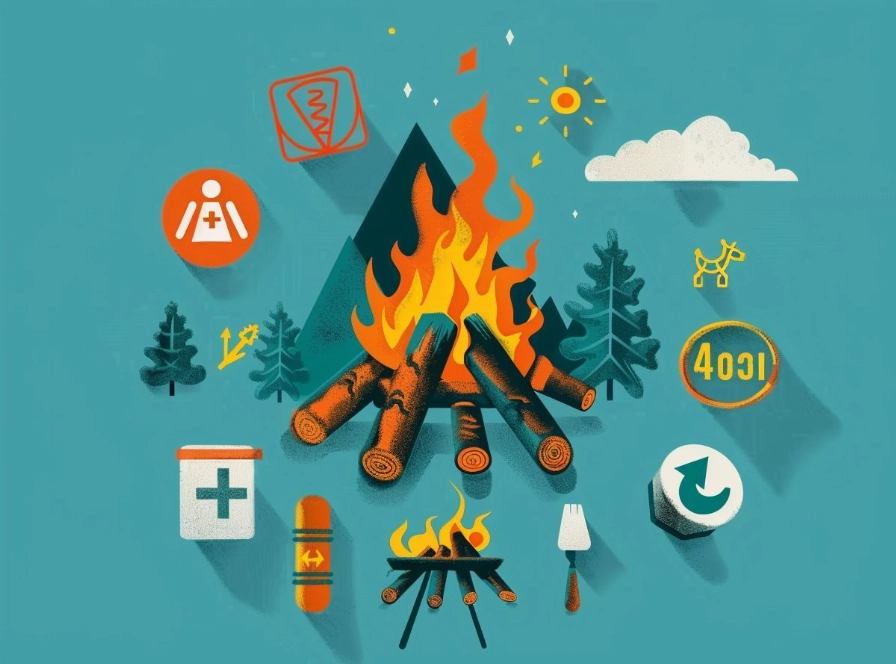 how to build a campfire safely