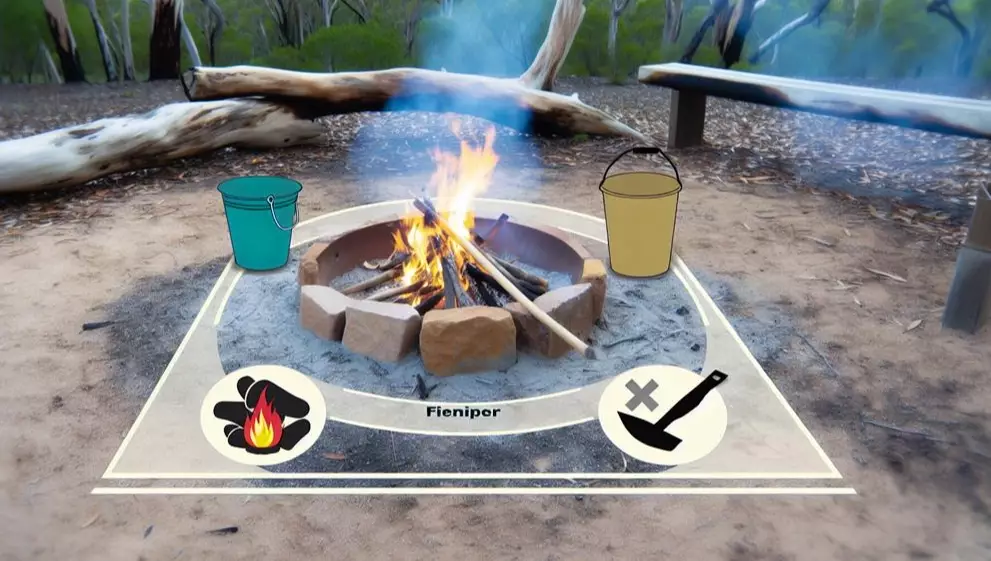 how to build a campfire safely