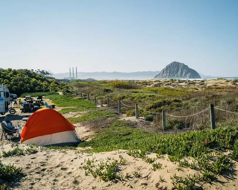 oceanfront camping
