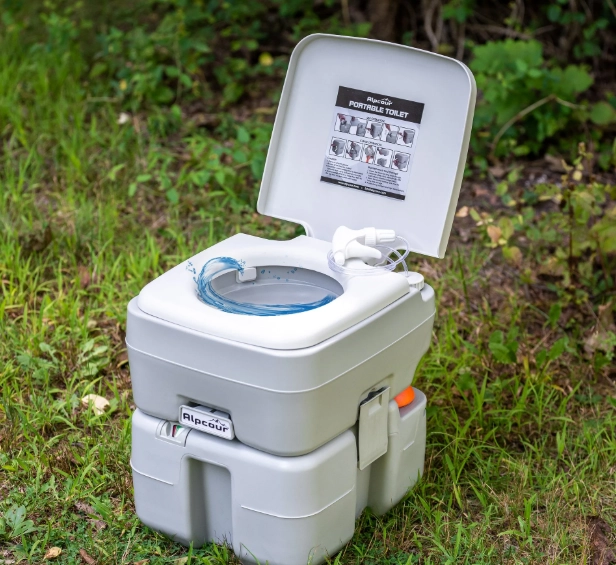 how to dispose of camping toilet waste