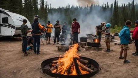 how to build a campfire safely