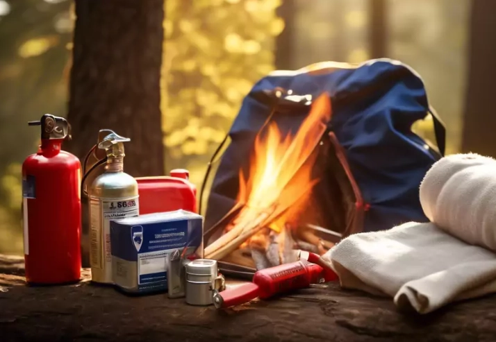 how to build a campfire safely