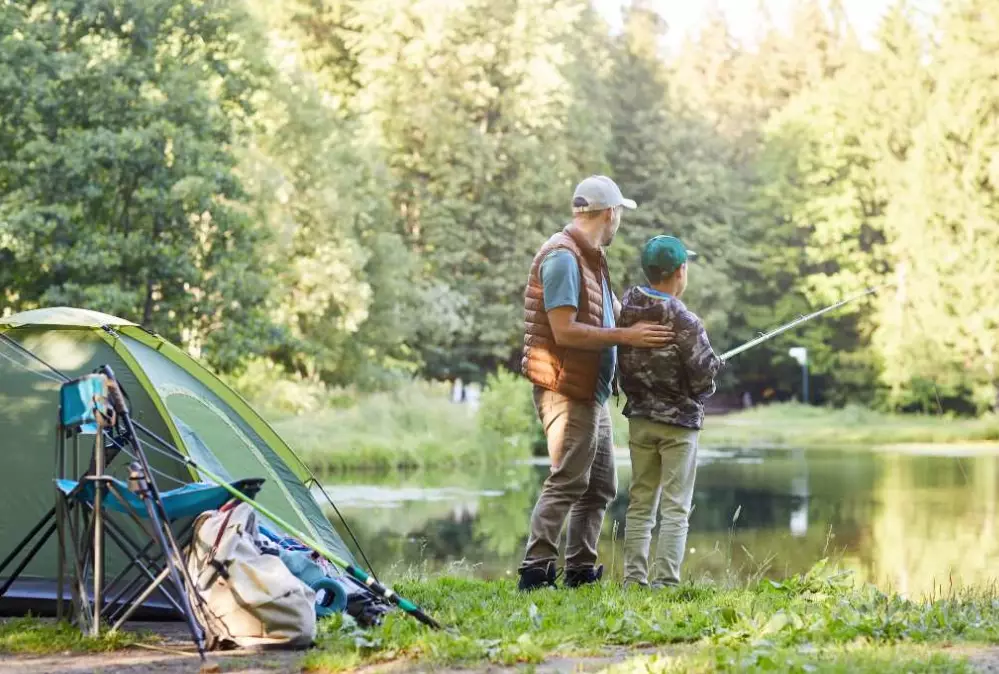 portable fishing gear for camping