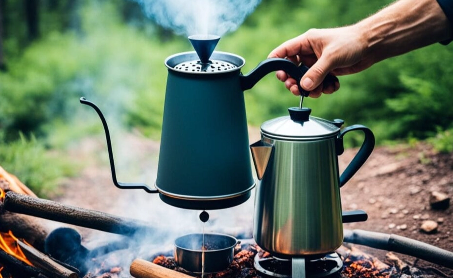 how to make coffee while camping