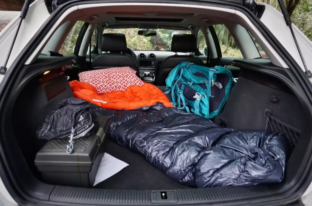 sleep in car camping