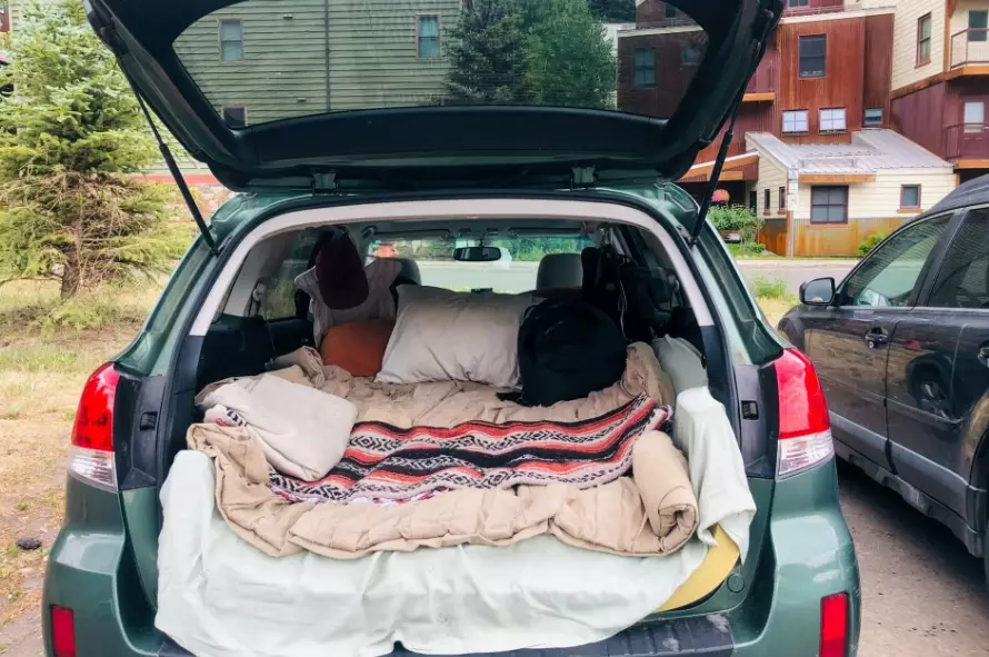 sleeping in car overnight laws