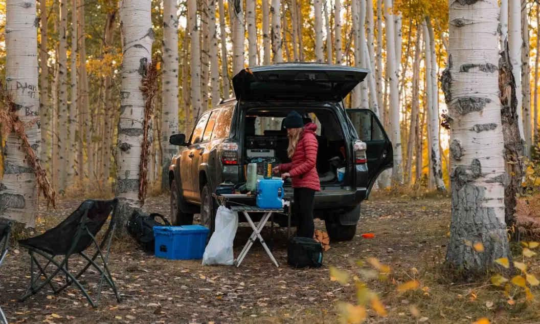 how to save water camping