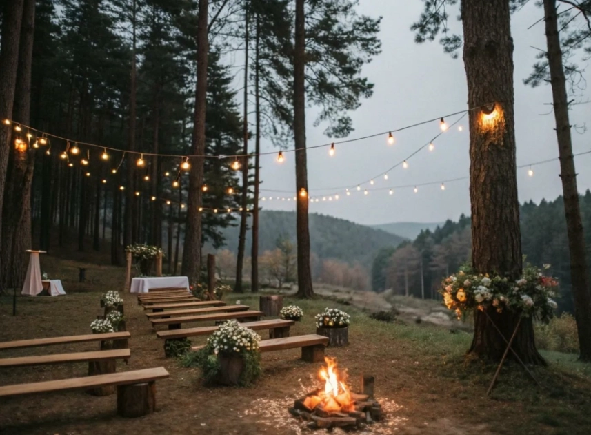 rustic outdoor wedding