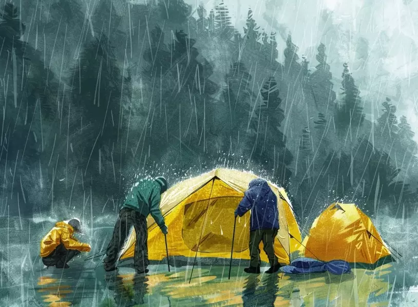 camping weather preparation